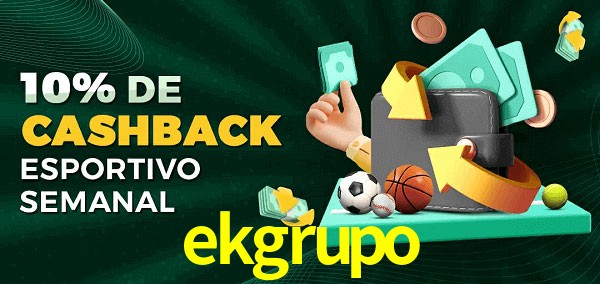 10% de bônus de cashback na ekgrupo